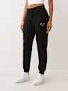 PANTALONES JOGGER CON HERRADURA DE CRISTALES