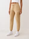 PANTALONES JOGGER CON HERRADURA DE CRISTALES