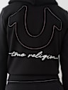 HORSESHOE APPLIQUE ZIP HOODIE