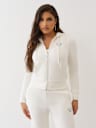HORSESHOE APPLIQUE ZIP HOODIE