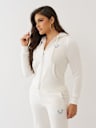 HORSESHOE APPLIQUE ZIP HOODIE