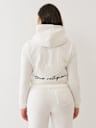 HORSESHOE APPLIQUE ZIP HOODIE