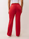 PANTALONES DEPORTIVOS CON PIERNAS RECTAS DE TERCIOPELO CON HERRADURA Y CRISTALES