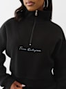 SCRIPT LOGO HALF-ZIP PULLOVER