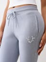 CRYSTAL HORSESHOE FLARE SWEATPANT