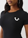 RIBBED LOGO BABY TEE