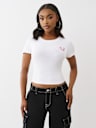 RIBBED LOGO BABY TEE