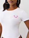 RIBBED LOGO BABY TEE