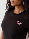 CRYSTAL HORSESHOE WING CREW TEE