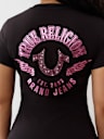 CRYSTAL HORSESHOE WING CREW TEE