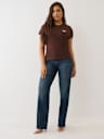 CRYSTAL HORSESHOE WING CREW TEE