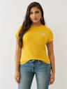 CRYSTAL HORSESHOE WING CREW TEE