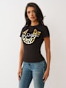 METALLIC LEOPARD GRAPHIC  TEE