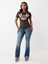 METALLIC LEOPARD GRAPHIC  TEE