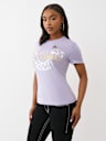 METALLIC LEOPARD GRAPHIC  TEE
