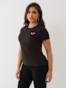 CAMISETA DE CUELLO REDONDO CON REJILLA Y BUDDHA