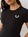 CAMISETA DE CUELLO REDONDO CON REJILLA Y BUDDHA