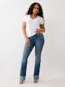 CRYSTAL HORSESHOE V NECK TEE