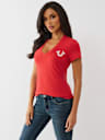 CAMISETA CON CUELLO EN V Y HERRADURA DE BANDANA