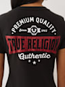 CAMISETA CON CUELLO EN V Y LOGOTIPO BRILLANTE