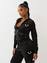 WING VELOUR ZIP HOODIE