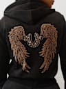 WING VELOUR ZIP HOODIE