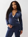 WING VELOUR ZIP HOODIE