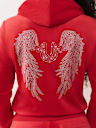 WING VELOUR ZIP HOODIE