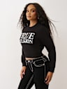 IRIDESCENT CREW NECK PULLOVER
