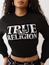 IRIDESCENT CREW NECK PULLOVER