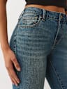 JENNIE MID RISE CRYSTAL CURVY SKINNY JEAN