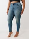PLUS JENNIE MID RISE CRYSTAL CURVY SKINNY JEAN