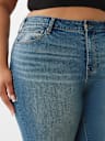 PLUS JENNIE MID RISE CRYSTAL CURVY SKINNY JEAN