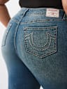 PLUS JENNIE MID RISE CRYSTAL CURVY SKINNY JEAN