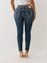 JENNIE STUDDED MID RISE CURVY SKINNY JEAN