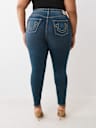 PLUS JENNIE STUDDED MID RISE CURVY SKINNY JEAN