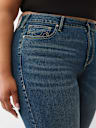 PLUS JENNIE STUDDED MID RISE CURVY SKINNY JEAN