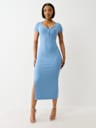 VESTIDO MIDI ACANALADO HENLEY