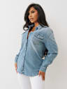 OVERSIZED DENIM HORSESHOE SHIRT