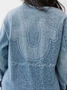 OVERSIZED DENIM HORSESHOE SHIRT