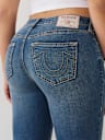 BECCA MID RISE CUFFED BOOTCUT JEAN