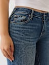 BECCA MID RISE CUFFED BOOTCUT JEAN