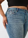 PLUS BECCA MID RISE FLAP BOOTCUT JEAN