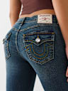 BECCA CRYSTAL FLAP BOOTCUT JEAN