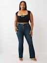 PLUS BECCA CRYSTAL FLAP BOOTCUT JEAN
