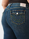 PLUS BECCA CRYSTAL FLAP BOOTCUT JEAN