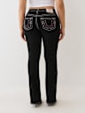 BECCA MID RISE BIG T BOOTCUT JEAN