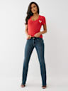 BILLIE MID RISE FLAP STRAIGHT JEAN