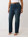 PLUS BILLIE MID RISE FLAP STRAIGHT JEAN