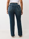 PLUS BILLIE MID RISE FLAP STRAIGHT JEAN